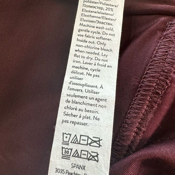 Spanx Faux Patent Leather Leggings XS Ruby High Rise Waist Shaping - Picture 12 of 14